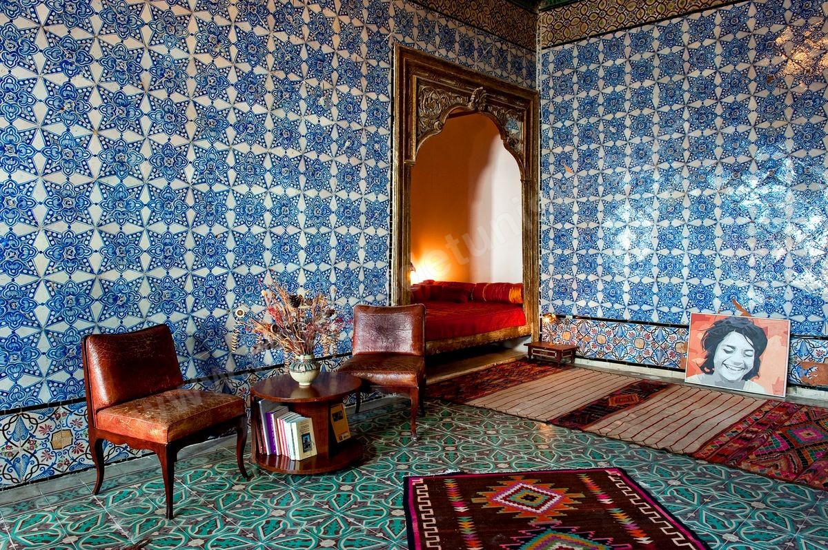La Chambre Bleue B&B Bed and Breakfast dans la Maison de Marouane et Sondos Ben Milled dans la medina de Tunis