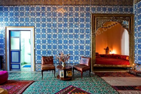 La Chambre Bleue B&B Bed and Breakfast dans la Maison de Marouane et Sondos Ben Milled dans la medina de Tunis