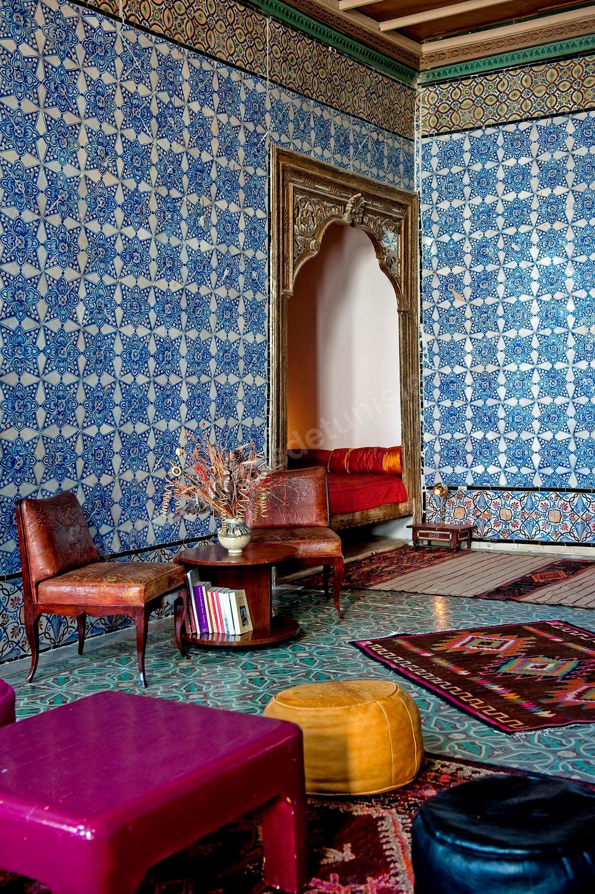La Chambre Bleue B&B Bed and Breakfast dans la Maison de Marouane et Sondos Ben Milled dans la medina de Tunis