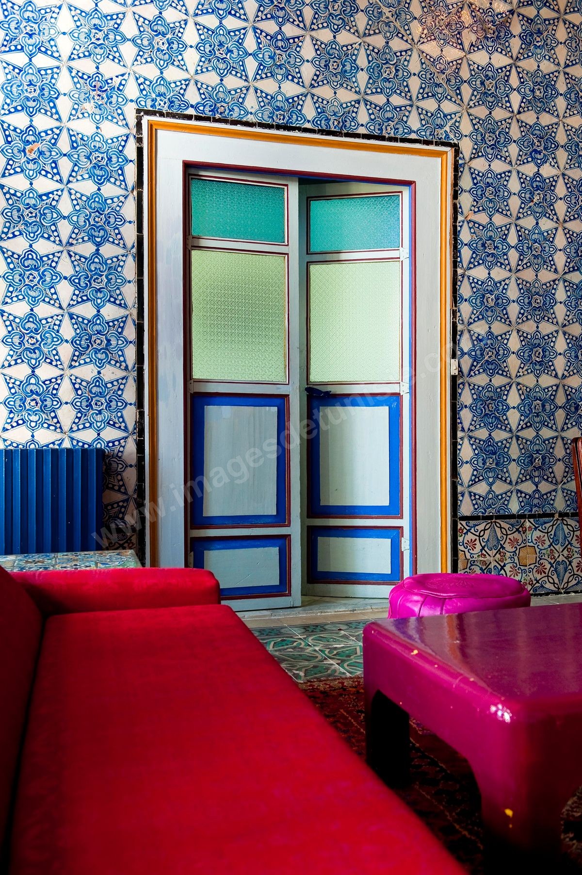 La Chambre Bleue B&B Bed and Breakfast dans la Maison de Marouane et Sondos Ben Milled dans la medina de Tunis