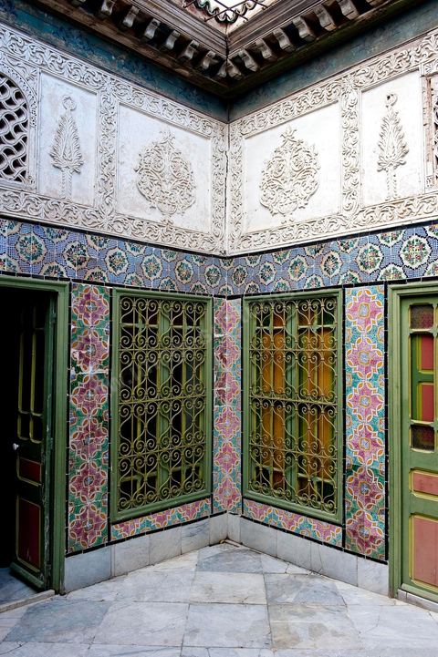 Patio ouvert dans la Maison de Marouane et Sondos Ben Milled dans la medina de Tunis