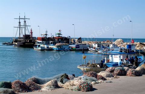 MArina et portd e pêche de Houmt Souk