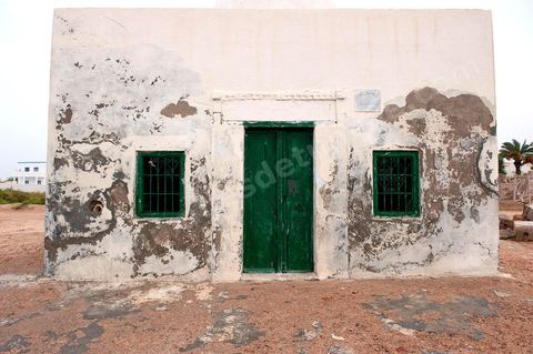 porte de maison à Ouled Kacem sur l'île Chergui à Kerkennah