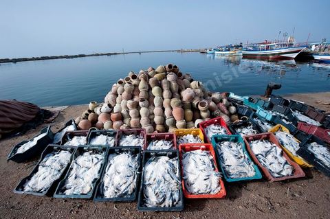 port de pêche d'El Ataya sur l'île Chergui de Kerkennah