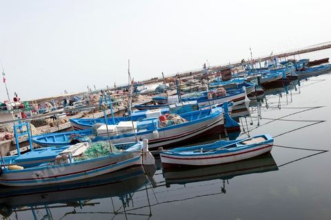 port de pêche d'El Ataya sur l'île Chergui de Kerkennah
