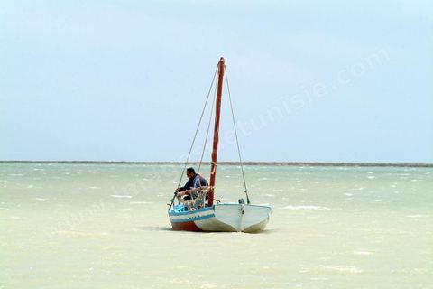 Plages et barques sur l'ile de Kerkennah
