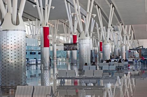 Hall d'enregistrement et départ. Aéroport international d'Enfidha Zine El Abidine Ben Ali
