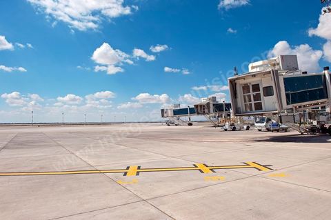 Le tarmac de l'Aéroport international d'Enfidha Zine El Abidine Ben Ali