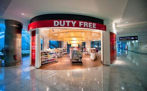 Boutique Duty Free à l'arrivée de l'Aéroport international d'Enfidha Zine El Abidine Ben Ali