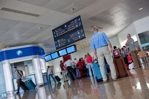 Hall d'arrivée des voyageurs à l'Aéroport international d'Enfidha Zine El Abidine Ben Ali