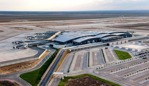 Vue générale depuis la tour de contrôle de l'Aéroport international d'Enfidha Zine El Abidine Ben Ali