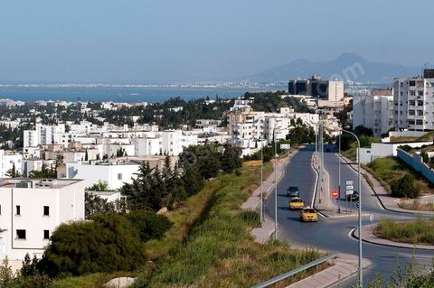 Vue générale sur les quartiers résidentiels de El Manar, El Menzah et Ennasr à Tunis