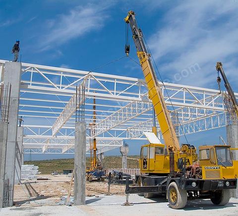 Chantier de construction de l'hypermarché Géant
