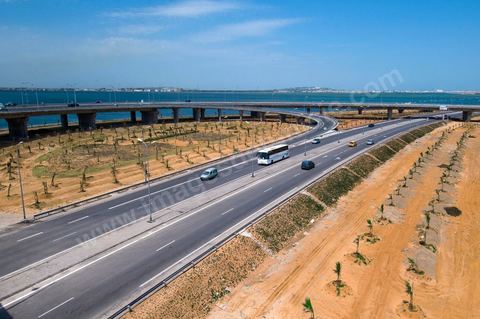 Aménagement autoroutier autour du pont de Radès sur la voie Tunis la Goulette
