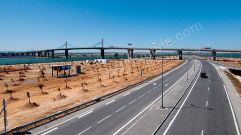 Aménagement autoroutier autour du pont de Radès sur la voie Tunis la Goulette