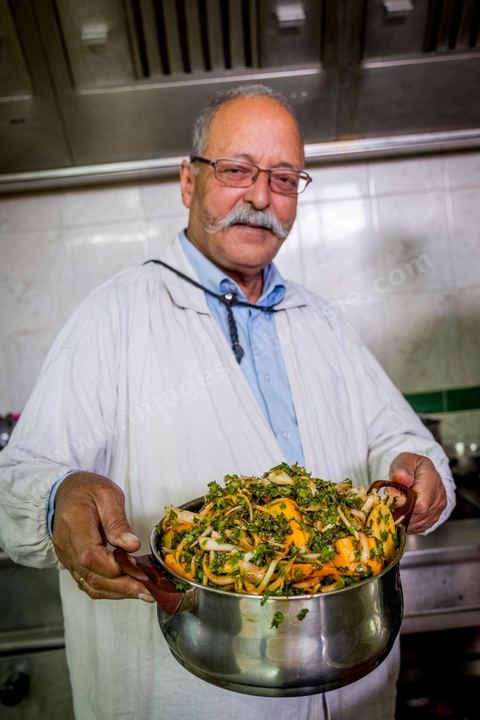 préparation couscous tête d'agneau - Restaurant Sofra - Houmt Souk