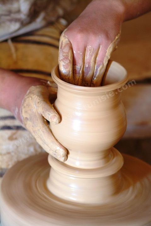 Atelier de poterie et salle de séchage à Djerba Heritage au Parc Djerba Explore 