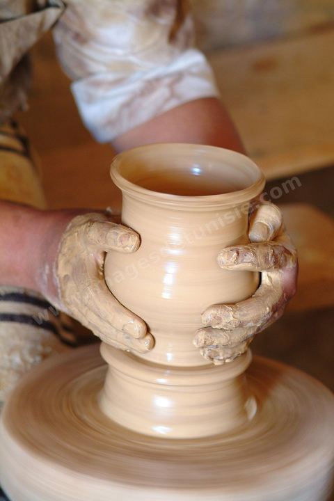 Atelier de poterie et salle de séchage à Djerba Heritage au Parc Djerba Explore 
