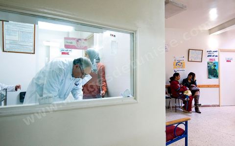 Espace d'accueil au Centre de Recherche en Santé de la Repproduction de l'Ariana à Tunis - Office national de la Famille et de la Population - Ministère de la Santé Publique