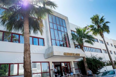 Façade de la Clinique El Amen de Mutuelleville à Tunis 