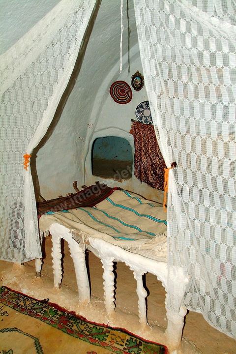 Chambre d'une maison troglodyte de Matmata