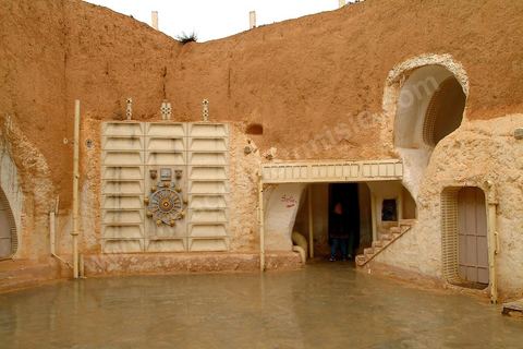 Hotel avec décor du film star wars à Matmata