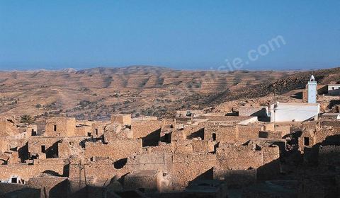 Vue générale sur le village de Toujane