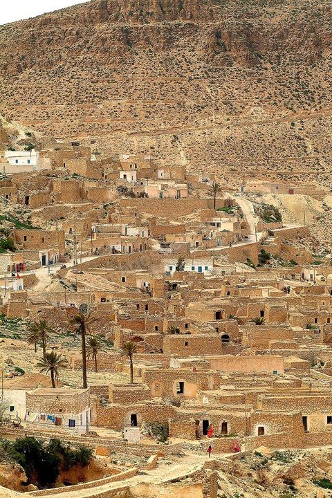 Vue générale sur le village de Toujane