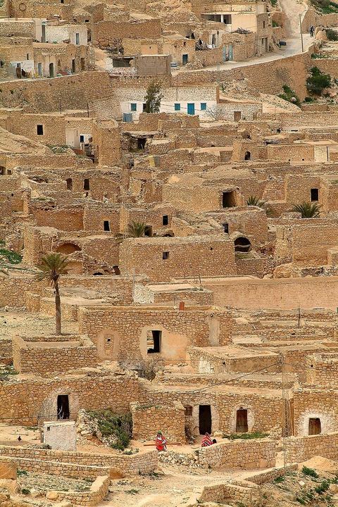 Vue générale sur le village de Toujane