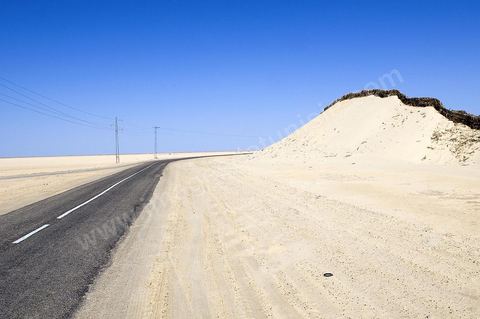 Chott el Djerid, mer de sel dans le sud tunisien