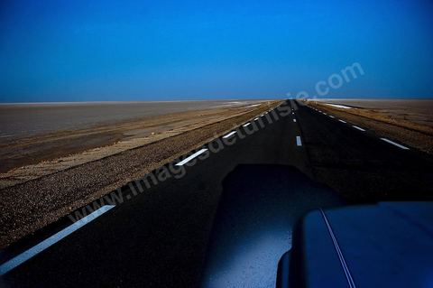 Chott el Djerid, mer de sel dans le sud tunisien