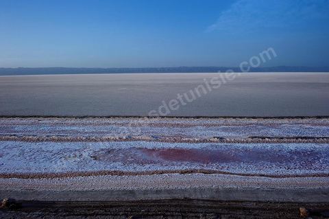 Chott el Djerid, mer de sel dans le sud tunisien