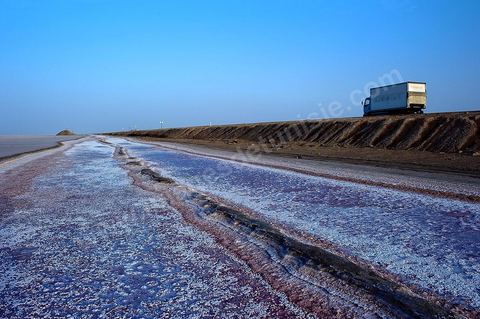 Chott el Djerid, mer de sel dans le sud tunisien