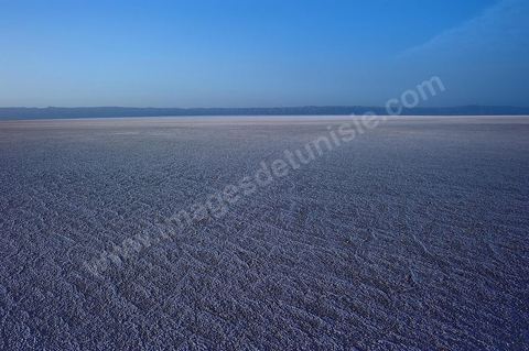Chott el Djerid, mer de sel dans le sud tunisien