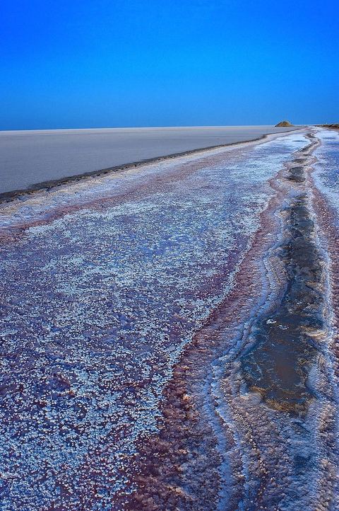 Chott el Djerid, mer de sel dans le sud tunisien