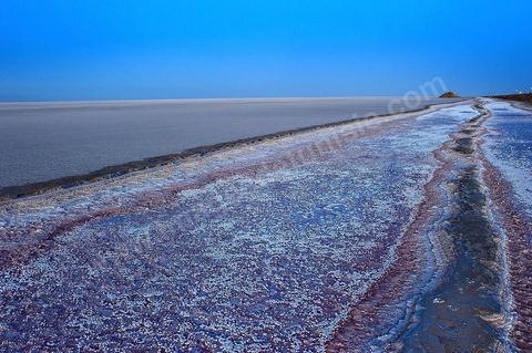 Chott el Djerid, mer de sel dans le sud tunisien