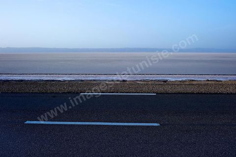 Chott el Djerid, mer de sel dans le sud tunisien