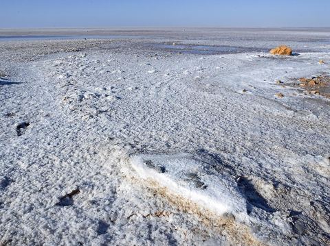 Chott el Djerid, mer de sel dans le sud tunisien