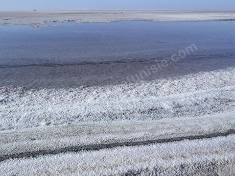 Chott el Djerid, mer de sel dans le sud tunisien