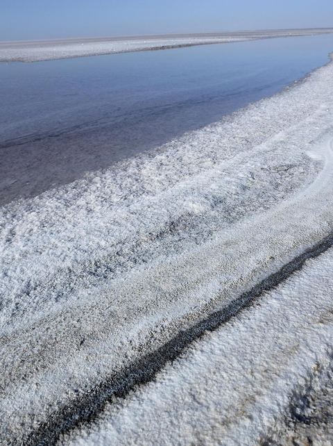 Chott el Djerid, mer de sel dans le sud tunisien