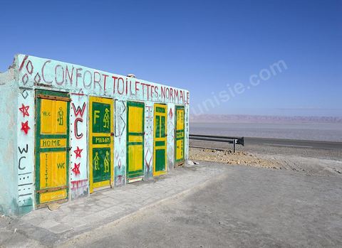 Chott el Djerid, mer de sel dans le sud tunisien