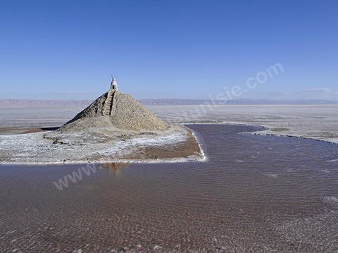 Chott el Djerid, mer de sel dans le sud tunisien