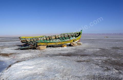 Chott el Djerid, mer de sel dans le sud tunisien