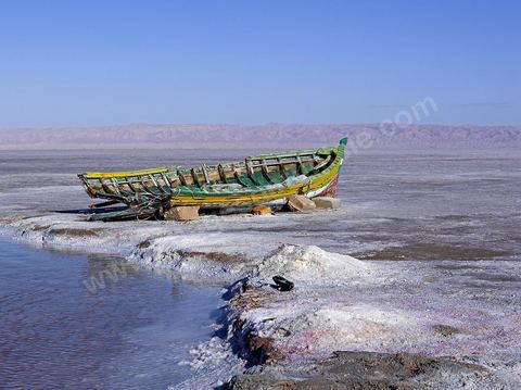 Chott el Djerid, mer de sel dans le sud tunisien