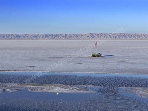 Chott el Djerid, mer de sel dans le sud tunisien