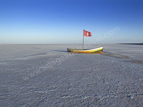 Chott el Djerid, mer de sel dans le sud tunisien