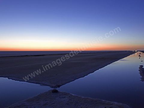 Chott el Djerid, mer de sel dans le sud tunisien