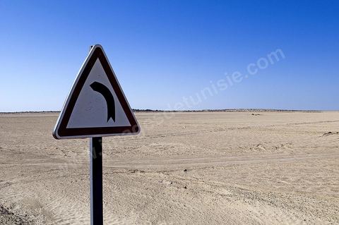 Chott el Djerid, mer de sel dans le sud tunisien
