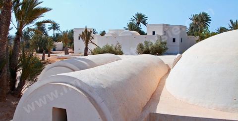 Houch traditionnel au milieu du jardin du menzel - Djerba Explore - Ile de Djerba