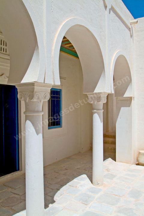 Patio du Houch, maison traditionnelle djerbienne - Ile de Djerba